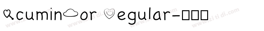 AcuminPor Regular字体转换